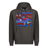 Smoke American heart southern soul truck 4th of july Premium Hoodie - CowGirlArtShop