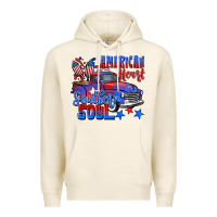 Tofu American heart southern soul truck 4th of july Premium Hoodie - CowGirlArtShop