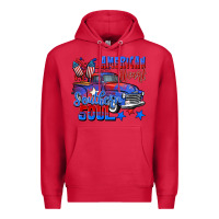 Cardinal American heart southern soul truck 4th of july Premium Hoodie - CowGirlArtShop