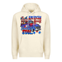 Sandshell American heart southern soul truck 4th of july Premium Hoodie - CowGirlArtShop