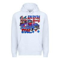 White American heart southern soul truck 4th of july Premium Hoodie - CowGirlArtShop
