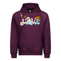 Mauve Wine Love Easter bunny Easter Day Urban Hoodie - CowGirlArtShop