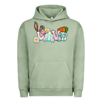 Pigment Oil Green Love Easter bunny Easter Day Urban Hoodie - CowGirlArtShop