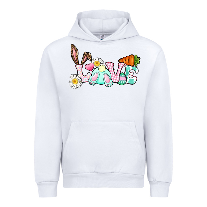Love Easter Bunny Easter Day Urban Hoodie by CowGirlArtShop | Teevron