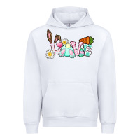 White Love Easter bunny Easter Day Urban Hoodie - CowGirlArtShop