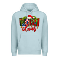 Blue Mist Christmas popi claus Premium Hoodie - FaDigitalArtStudio