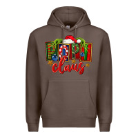 Coffee Christmas popi claus Premium Hoodie - FaDigitalArtStudio