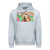 Heather Grey Hop Rabbit Easter Urban Hoodie - Neo Western