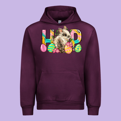 Hop Rabbit Easter Urban Hoodie Designed By Neo Western