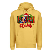 Antique Gold Christmas popi claus Premium Hoodie - FaDigitalArtStudio