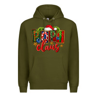 Army Green Christmas popi claus Premium Hoodie - FaDigitalArtStudio