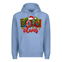 Colony Blue Christmas popi claus Premium Hoodie - FaDigitalArtStudio