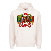 Pale Pink Christmas popi claus Premium Hoodie - FaDigitalArtStudio