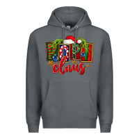 Rock Christmas popi claus Premium Hoodie - FaDigitalArtStudio