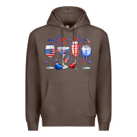 4th Of July Wine Glasses Premium Hoodie | Teevron