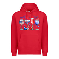 Red 4th of July wine glasses Premium Hoodie - Neo Western