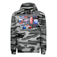 Slate Camo 4th of July wine glasses Premium Hoodie - Neo Western