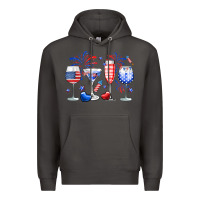 Smoke 4th of July wine glasses Premium Hoodie - Neo Western