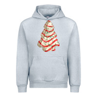 Heather Grey white christmas cake Urban Hoodie - FaDigitalArtStudio