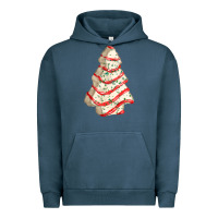 Pigment Midnight Navy white christmas cake Urban Hoodie - FaDigitalArtStudio
