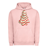 Pigment Salmon white christmas cake Urban Hoodie - FaDigitalArtStudio