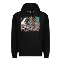 Black not today heifer Premium Hoodie - SublimationCraftShop