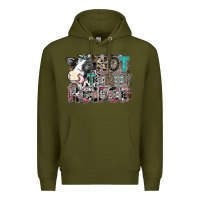 Army Green not today heifer Premium Hoodie - SublimationCraftShop