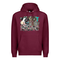 Burgundy not today heifer Premium Hoodie - SublimationCraftShop