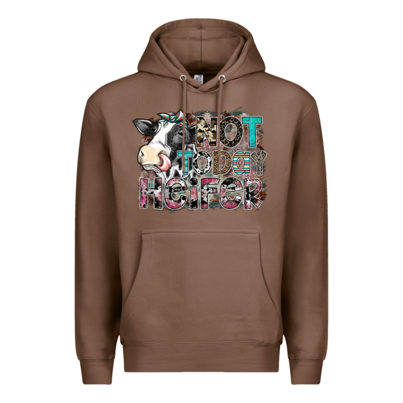 Not Today Heifer Premium Hoodie by SublimationCraftShop | Teevron
