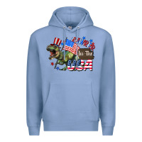 Colony Blue Rawrrr in the USA 4th of july Premium Hoodie - CowGirlArtShop
