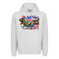 Dove Grey Rawrrr in the USA 4th of july Premium Hoodie - CowGirlArtShop