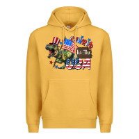 Mustard Rawrrr in the USA 4th of july Premium Hoodie - CowGirlArtShop