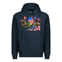 Navy Rawrrr in the USA 4th of july Premium Hoodie - CowGirlArtShop