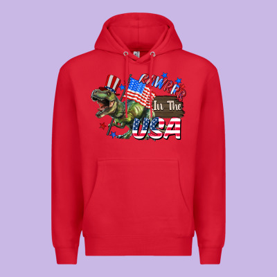 Rawrrr In The Usa 4th Of July Premium Hoodie Designed By Cowgirlartshop