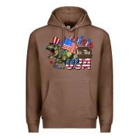Chestnut Rawrrr in the USA 4th of july Premium Hoodie - CowGirlArtShop