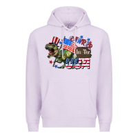Lilac Rawrrr in the USA 4th of july Premium Hoodie - CowGirlArtShop
