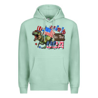 Seafoam Rawrrr in the USA 4th of july Premium Hoodie - CowGirlArtShop