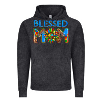 Vintage Black blessed mom autism Vintage Hoodie - AdoDesignShop