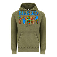 Vintage Olive blessed mom autism Vintage Hoodie - AdoDesignShop