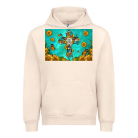 Sandshell bull skull cross skinny metal can holder Urban Hoodie - HRA Design Shop