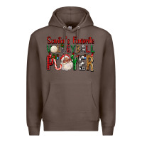 Coffee afro santa's favorite volleyball player for christ Premium Hoodie - FaDigitalArtStudio