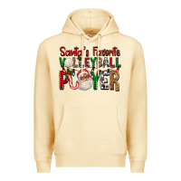 Pina Colada afro santa's favorite volleyball player for christ Premium Hoodie - FaDigitalArtStudio