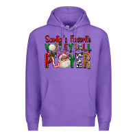 Purple afro santa's favorite volleyball player for christ Premium Hoodie - FaDigitalArtStudio