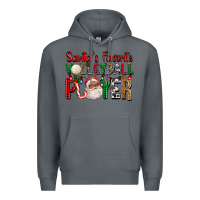 Rock afro santa's favorite volleyball player for christ Premium Hoodie - FaDigitalArtStudio
