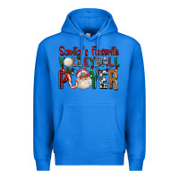 True Royal afro santa's favorite volleyball player for christ Premium Hoodie - FaDigitalArtStudio