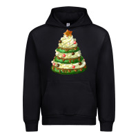 Black white christmas cookie cake Urban Hoodie - FaDigitalArtStudio