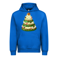 Cobalt white christmas cookie cake Urban Hoodie - FaDigitalArtStudio