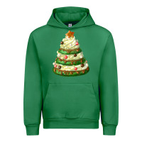 Emerald white christmas cookie cake Urban Hoodie - FaDigitalArtStudio