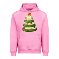 Fuchsia Pink white christmas cookie cake Urban Hoodie - FaDigitalArtStudio