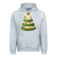 Heather Grey white christmas cookie cake Urban Hoodie - FaDigitalArtStudio